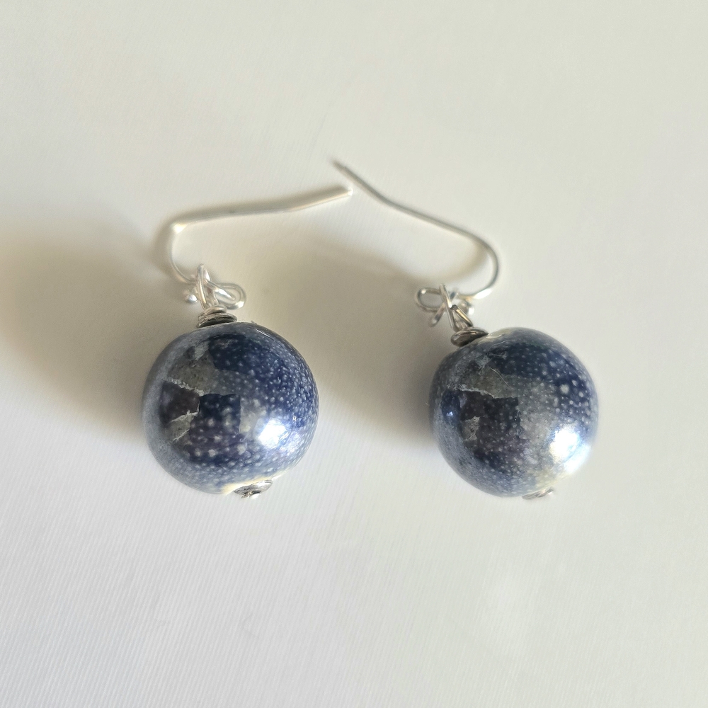 Elegant Blue Dangle Earrings